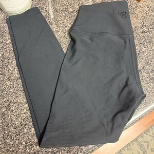 GEA Black Ribbed Leggings